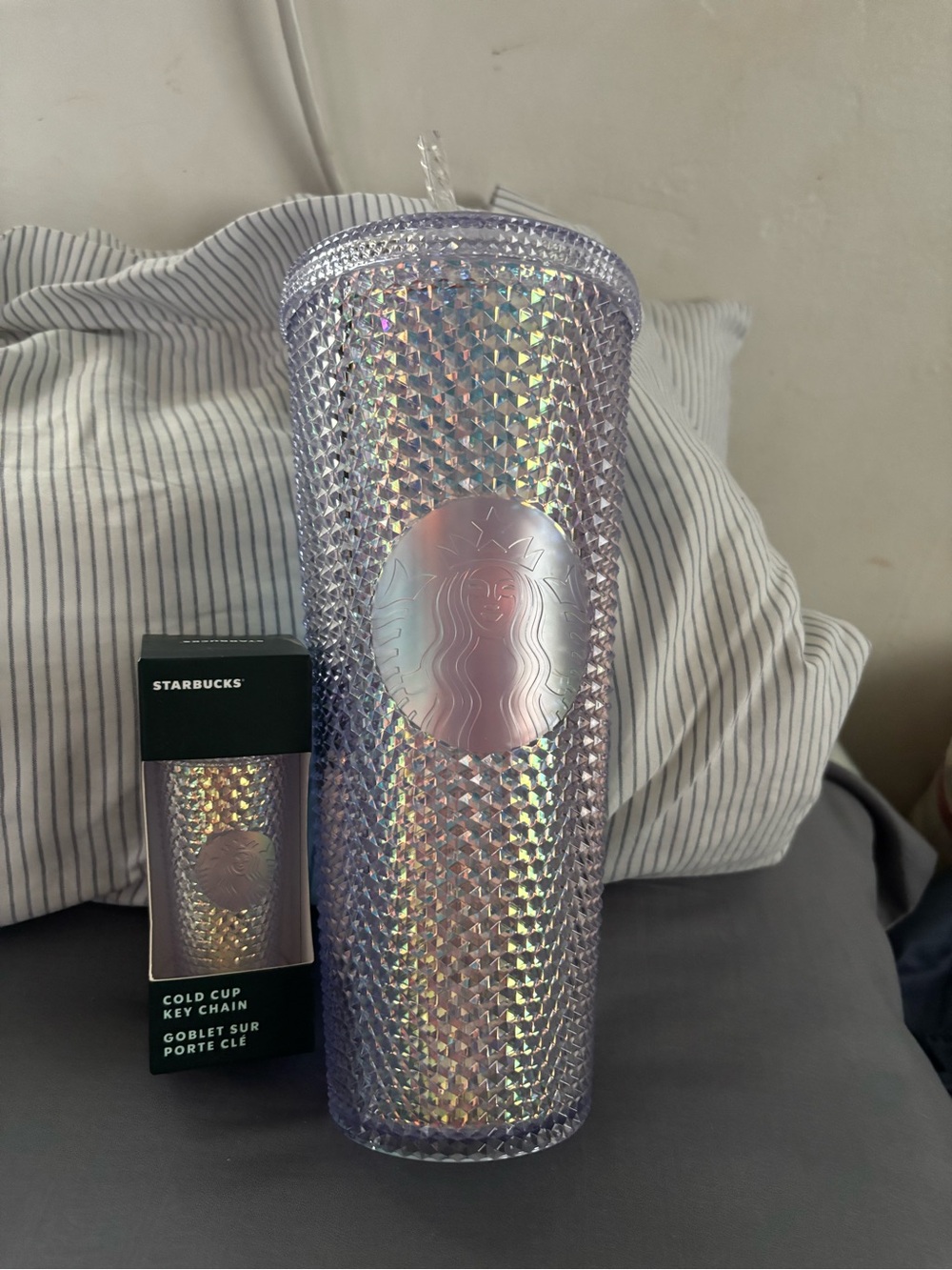 Starbucks studded venti tumbler & matching keychain bundle